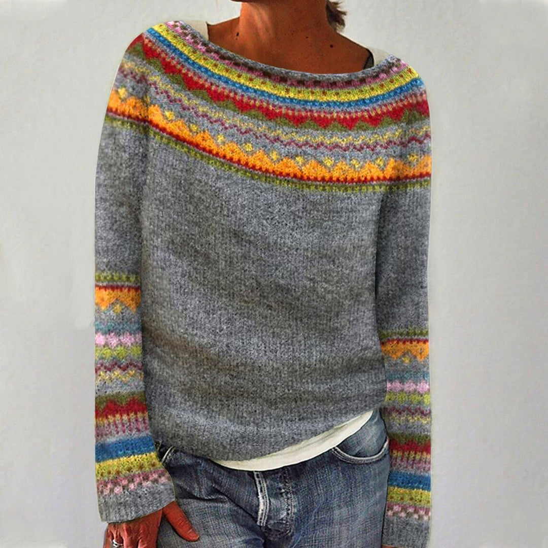 Pull Tricoté Rétro Pour Femmes | Style Vintage