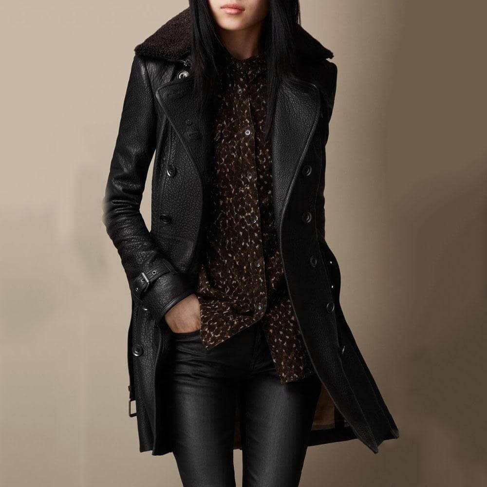 Trench Élégant Hivernal pour femme | Luxueux Cintré