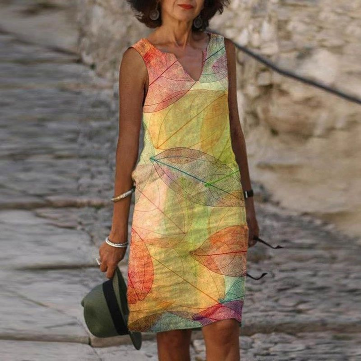 Robe d’été mini sans manches pour femme, respirante et légère pour les journées ensoleillées