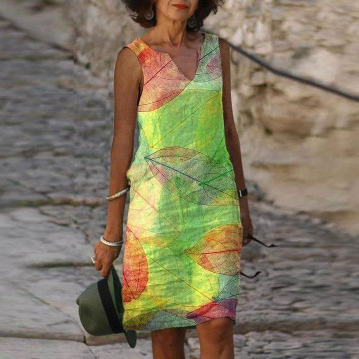 Robe d’été mini sans manches pour femme, respirante et légère pour les journées ensoleillées