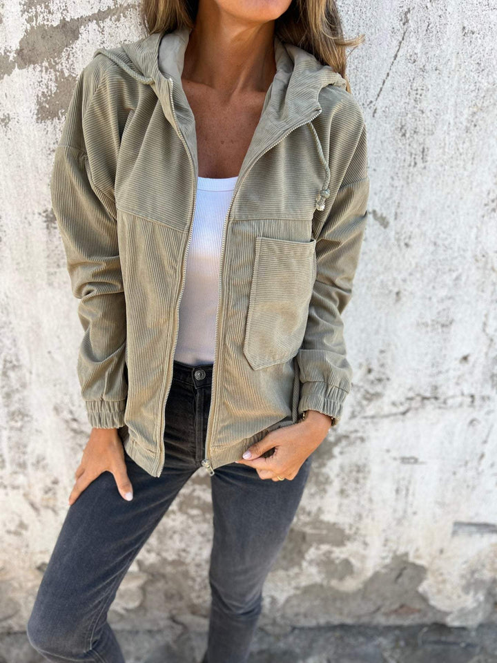 Ariellee | Veste décontractée avec capuche et fermeture éclair