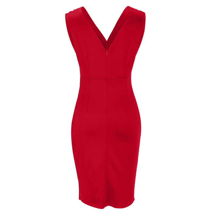 Robe Cintrée à Col en V pour Femme | Élégante et Sophistiquée