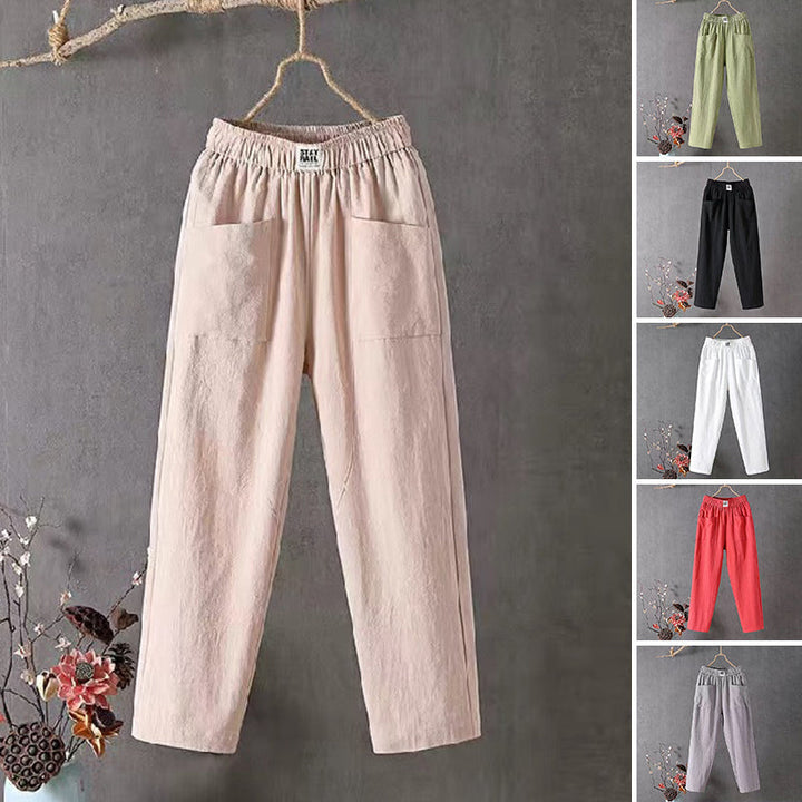 Pantalon Décontracté Élastique Pour Femme | Coupe Ample