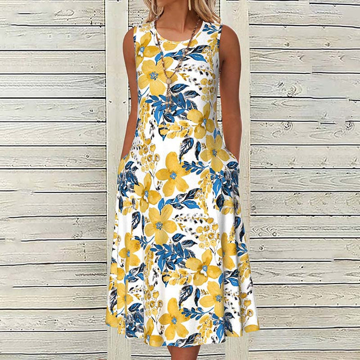 Robe Décontractée À Imprimé Floral