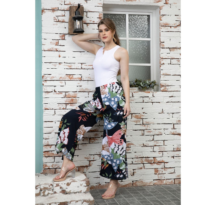 Pantalon Estival Imprimé pour femme | Fluide et Coloré