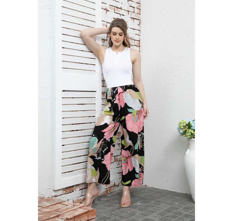 Pantalon Estival Imprimé pour femme | Fluide et Coloré