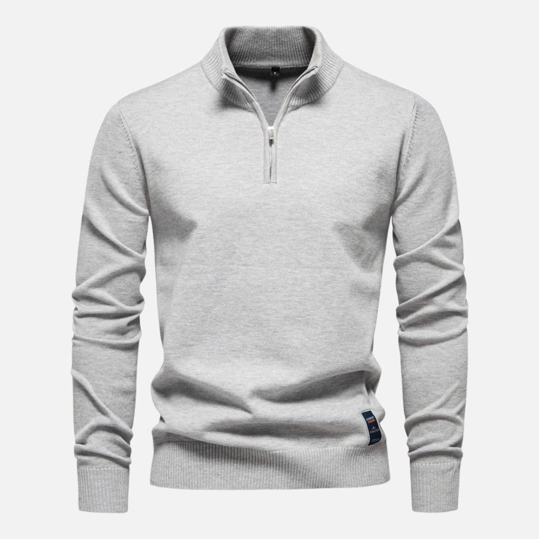 Pull à col zippé pour homme | Élégant et polyvalent