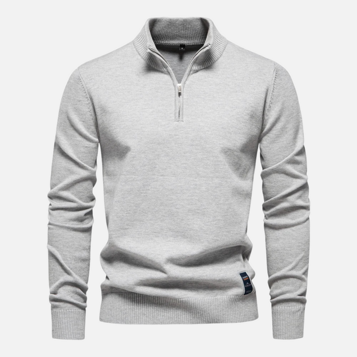 Pull à col zippé pour homme | Élégant et polyvalent