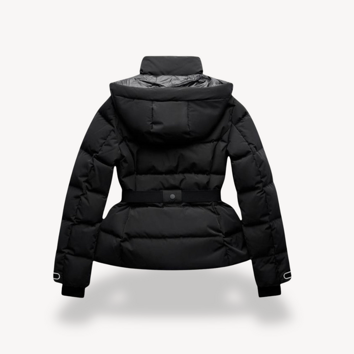 Doudoune Ceinturée Imperméable Pour Femme | Isolante