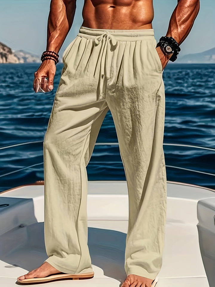 Men's Lightweight Linen Pants | Breathable