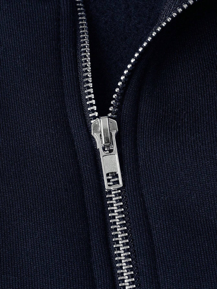 Pull élégant à col zippé pour homme | Décontracté
