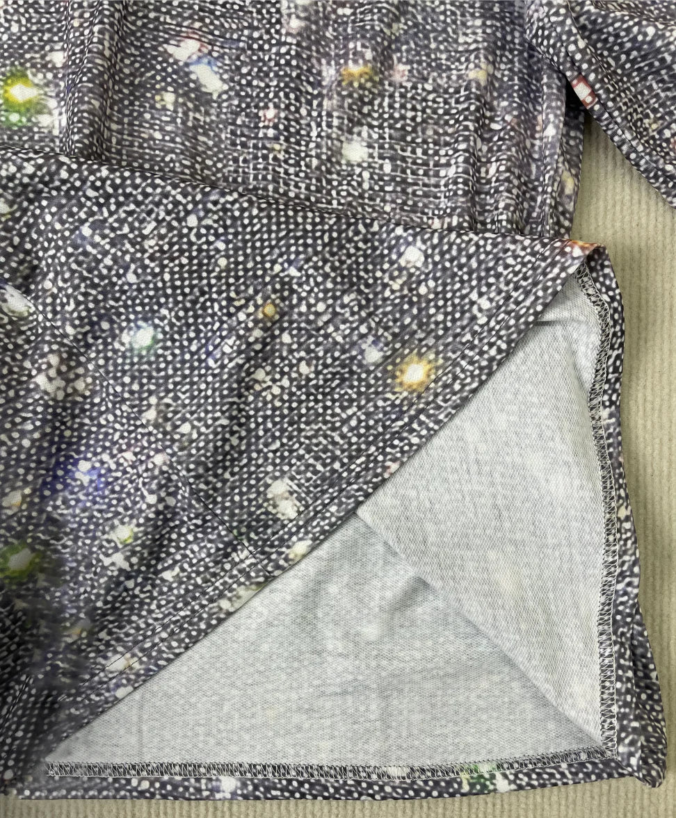 Femme Haut Métallisé Argenté | Festif & Glamour