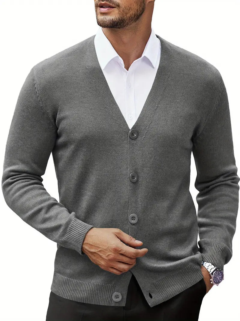 Cardigan en tricot confortable et polyvalent