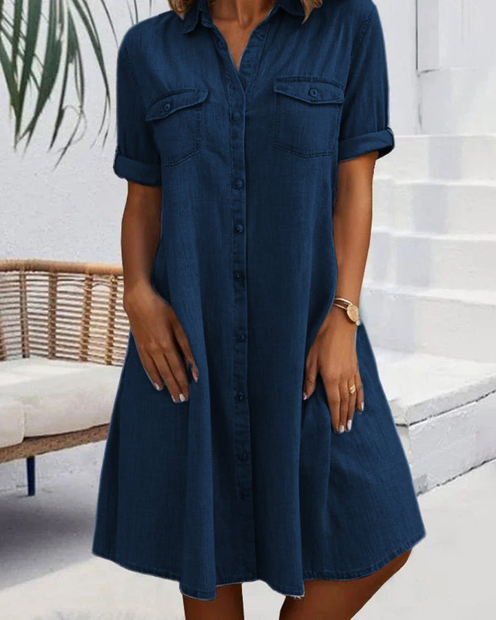 Robe Chemise Élégante Pour Femme | Midi
