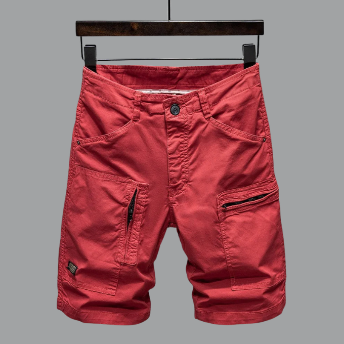 Pantacourt Cargo Ajusté Pour Hommes | Extensible