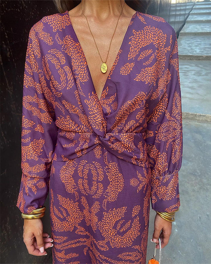 Robe Femme Élégante à Manches Longues | Coupe Raffinée