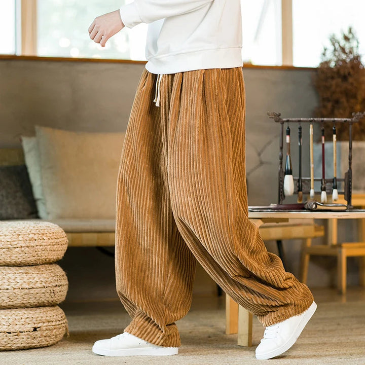 Pantalon Texturé Décontracté Pour Hommes | Coupe Large
