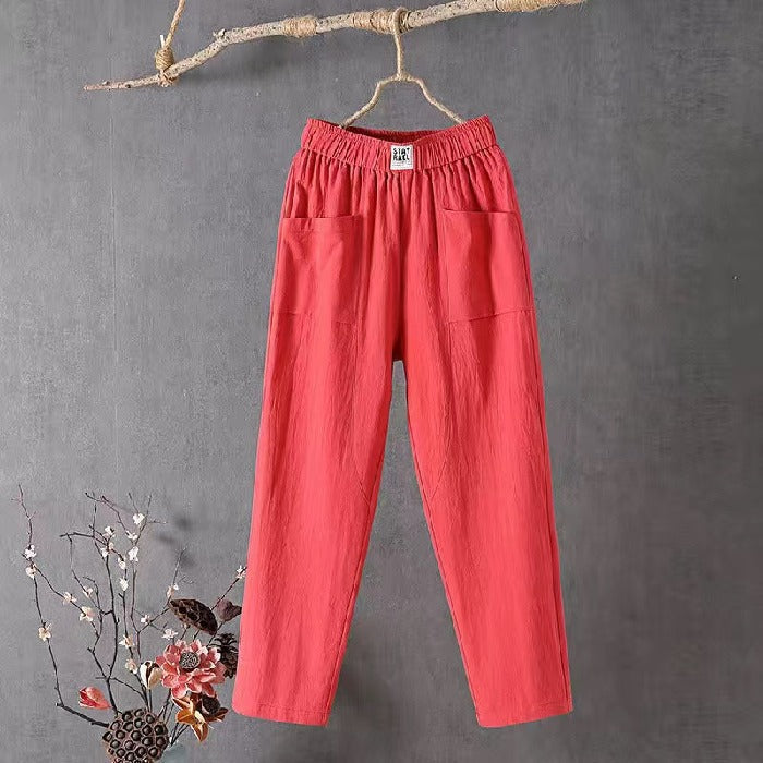 Pantalon Décontracté Élastique Pour Femme | Coupe Ample