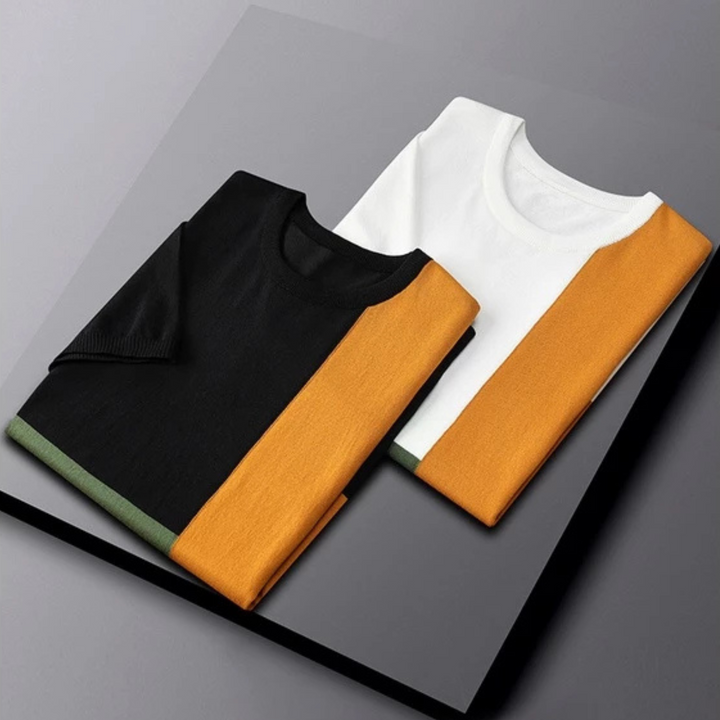 T-Shirt Graphique Structuré Pour Hommes | Extensible Moderne