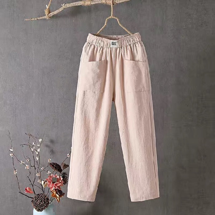 Pantalon Décontracté Élastique Pour Femme | Coupe Ample