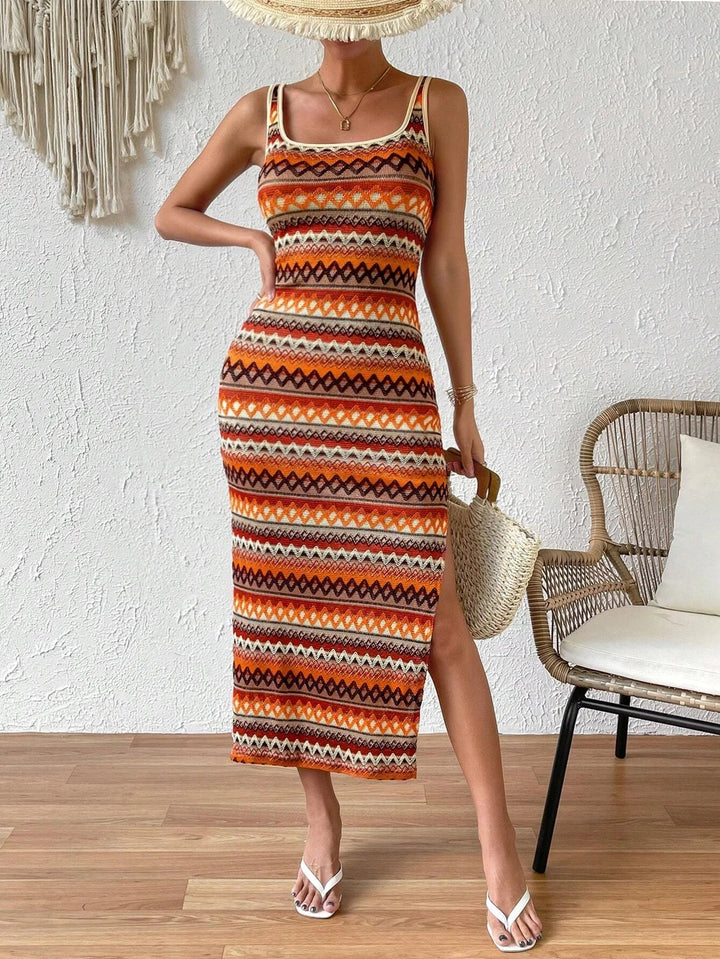 Robe D'Été Bohème Moulante Pour Femme | Midi