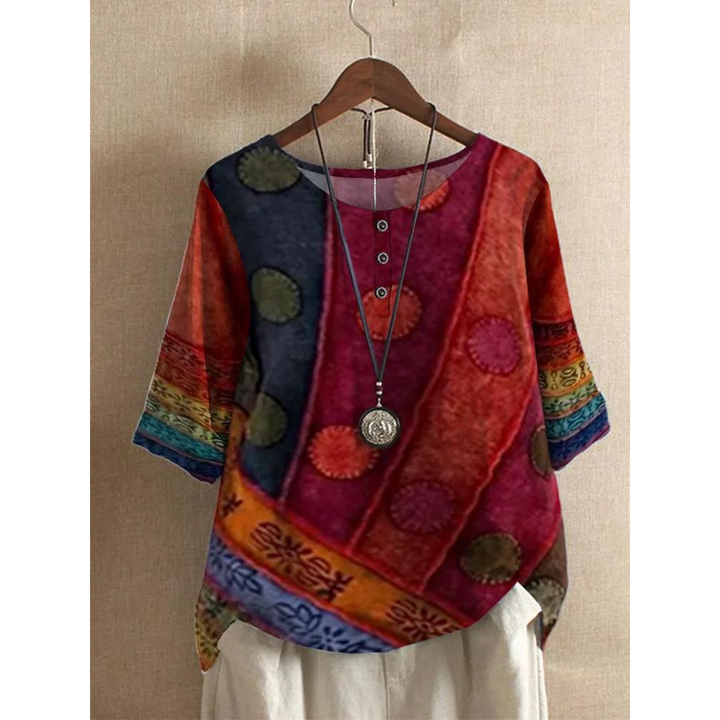 Colorful Bohemian Top | Breathable