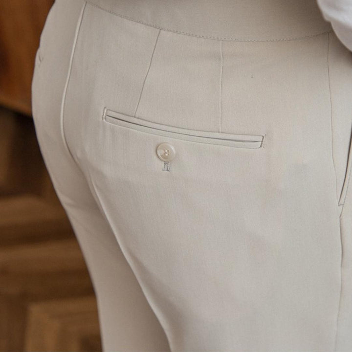 Pantalon décontracté essentiel, coupe polyvalente