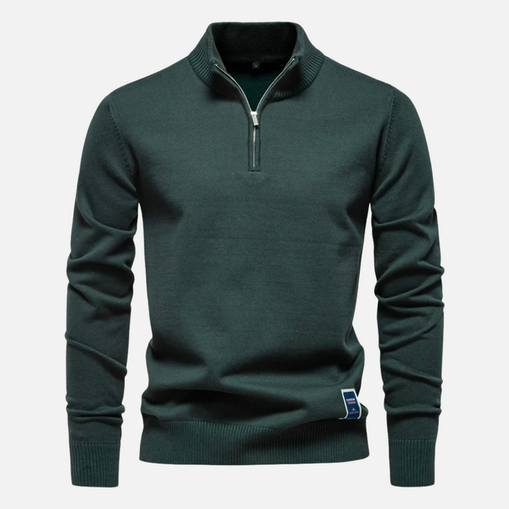 Pull à col zippé pour homme | Élégant et polyvalent