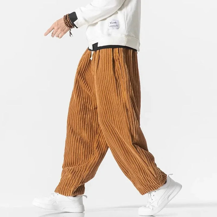 Pantalon Texturé Décontracté Pour Hommes | Coupe Large