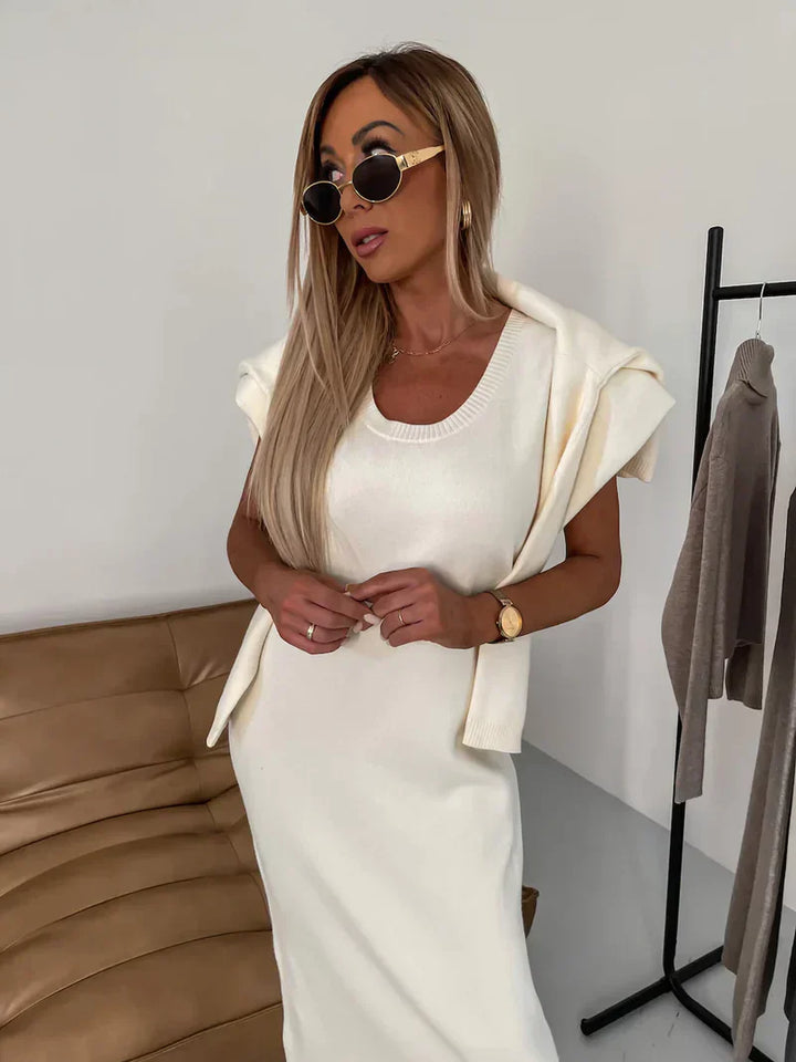 Ensemble Tricoté Élégant Pour Femme