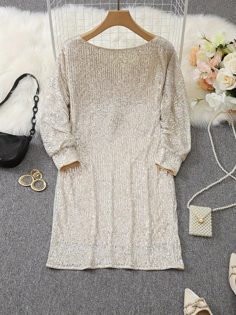Robe Brillante Femme Asymétrique | Mini
