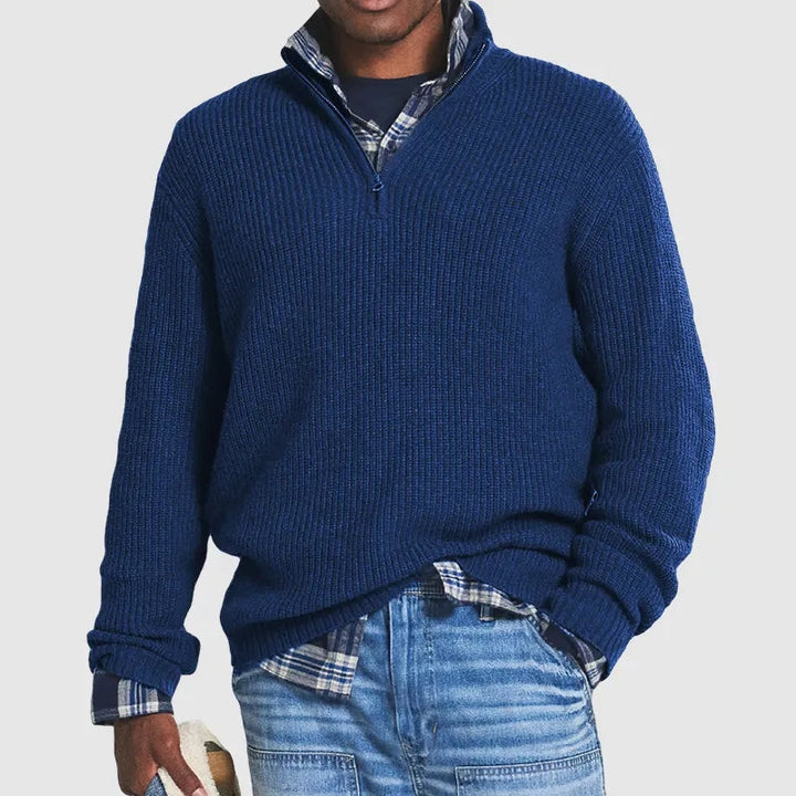 LEONARDO™ ZIP-NECK SWEATER