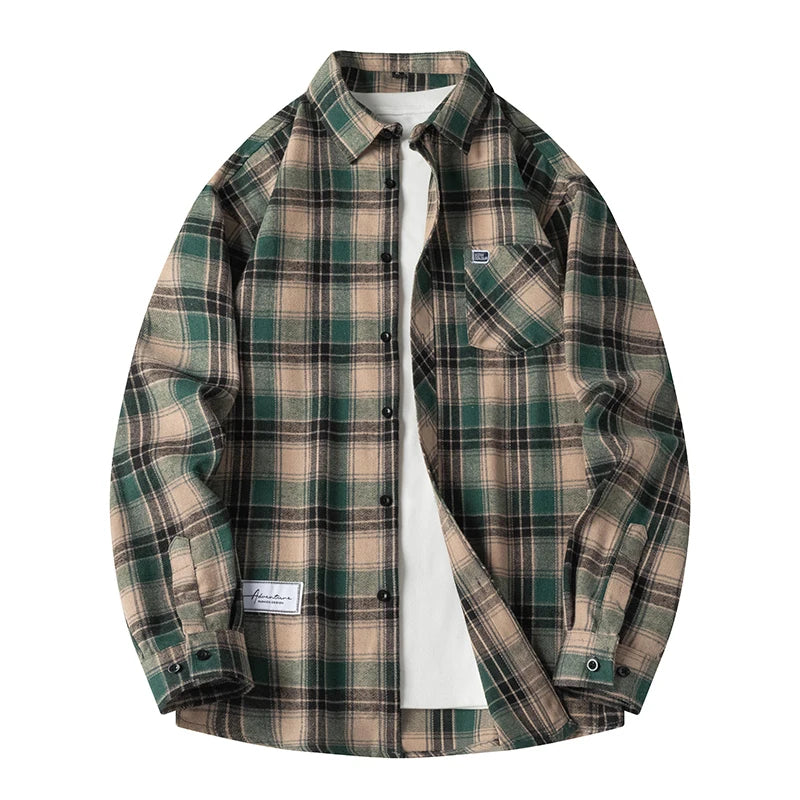 T-Shirt À Carreaux Classique Pour Hommes | Coupe Décontractée