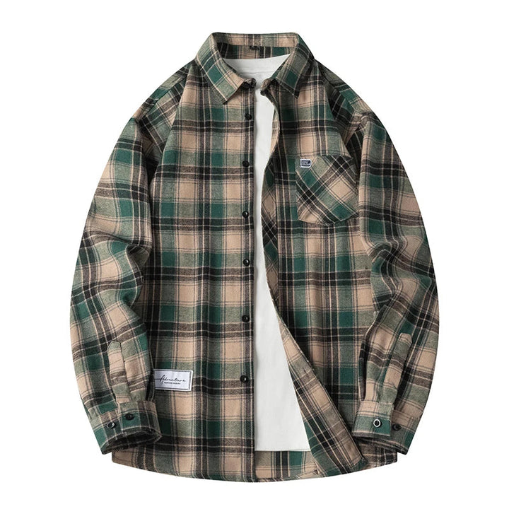 T-Shirt À Carreaux Classique Pour Hommes | Coupe Décontractée