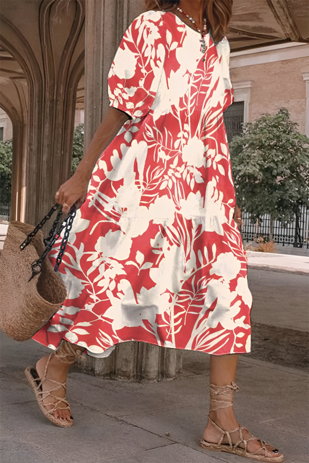 Félice - Robe midi à imprimé floral