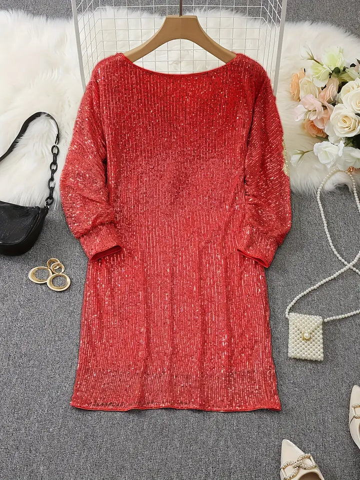 Robe Brillante Femme Asymétrique | Mini