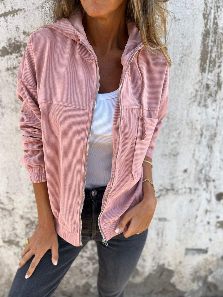 Ariellee | Veste décontractée avec capuche et fermeture éclair