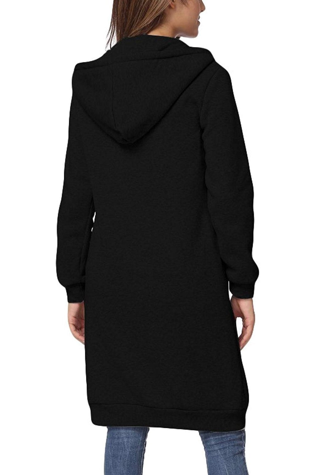 Sweat À Capuche Zippé Oversize Pour Femme | Coupe Longue