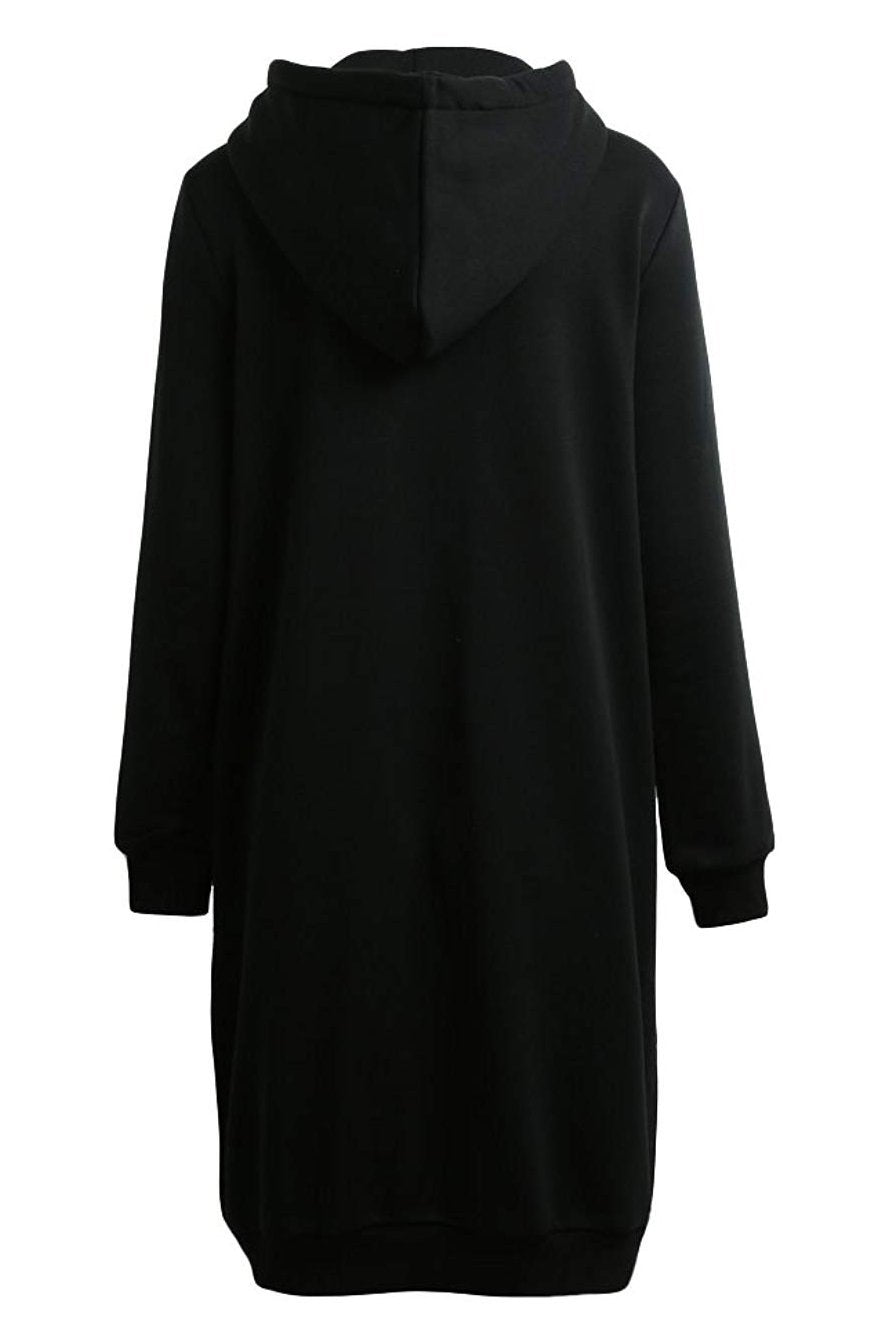 Sweat À Capuche Zippé Oversize Pour Femme | Coupe Longue
