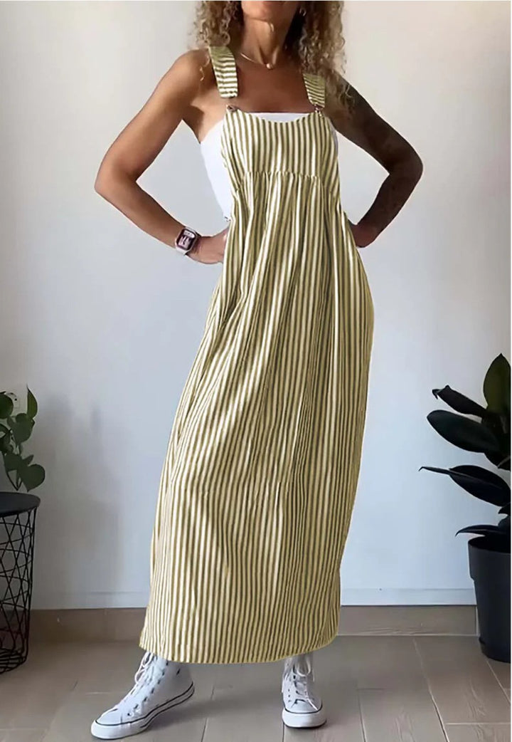 Emma | Robe combinaison décontractée rayée
