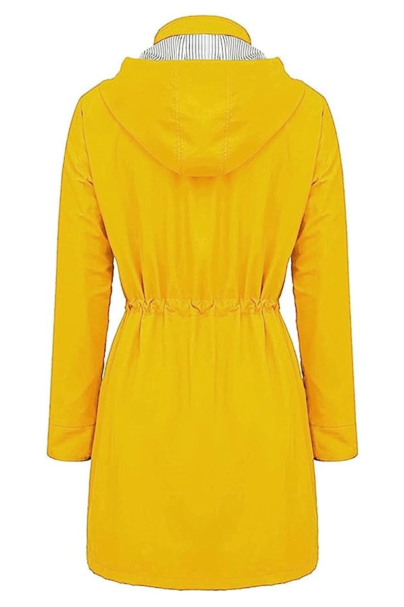 Coupe-Vent À Rayures Avec Capuche Pour Femme | Imperméable