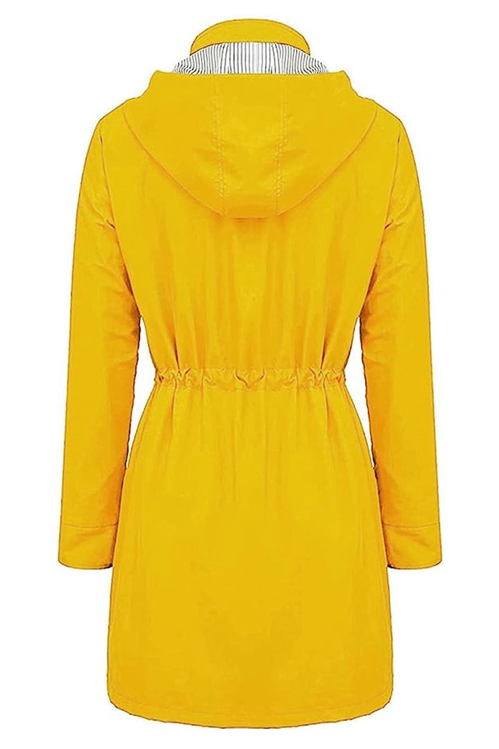 Coupe-Vent À Rayures Avec Capuche Pour Femme | Imperméable