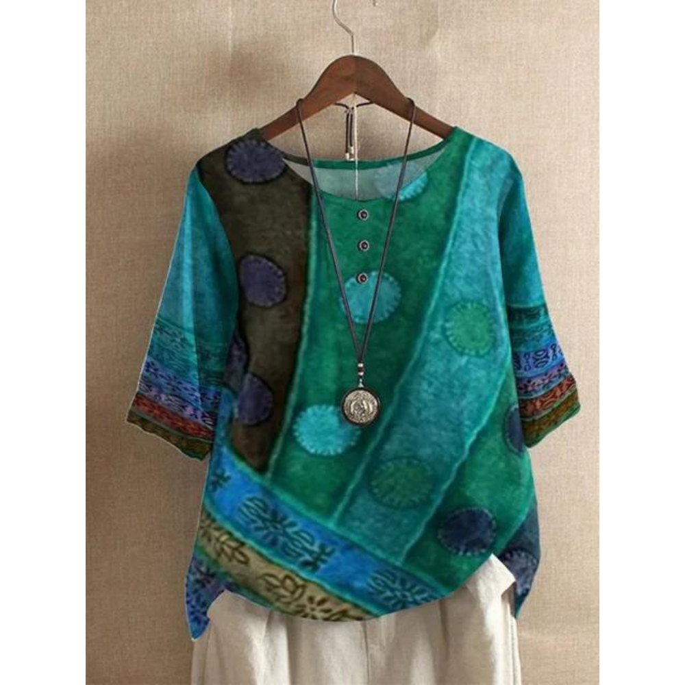 Colorful Bohemian Top | Breathable