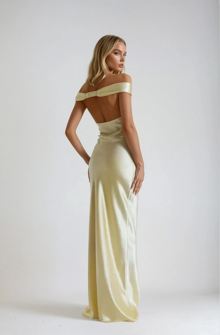 Robe Maxi Élégante Sans Dos pour Femmes