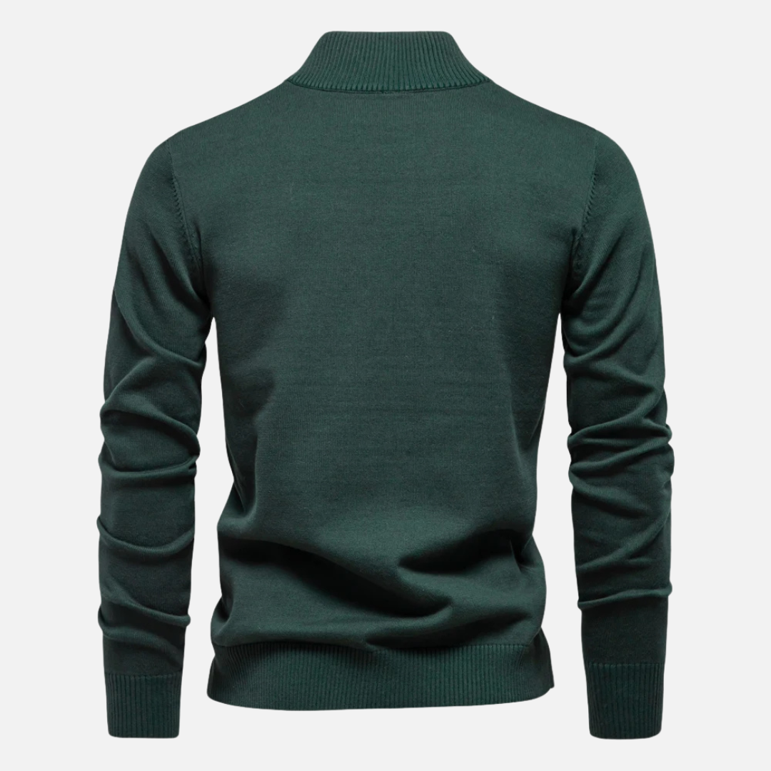Pull à col zippé pour homme | Élégant et polyvalent