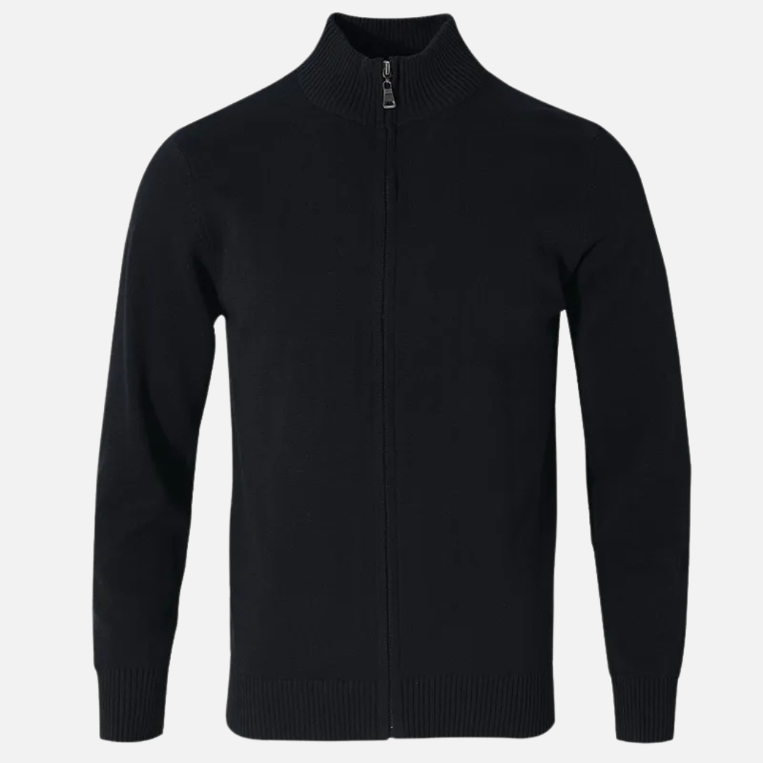 Cardigan zippé, design élégant