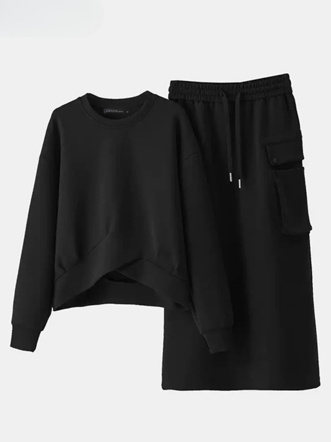 Ensemble Tricot Structuré Pour Femme | Asymétrique Midi