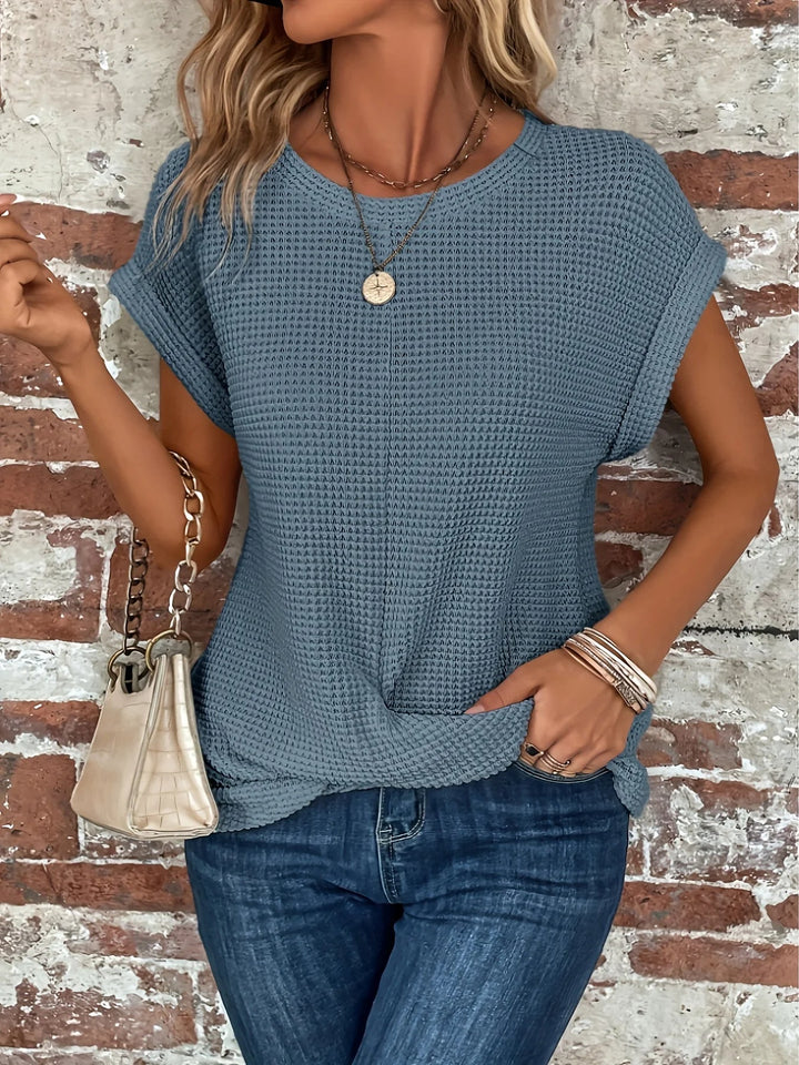 T-Shirt Torsadé Texturé Pour Femme | Coupe Décontractée