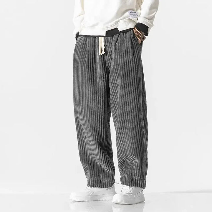 Pantalon Texturé Décontracté Pour Hommes | Coupe Large