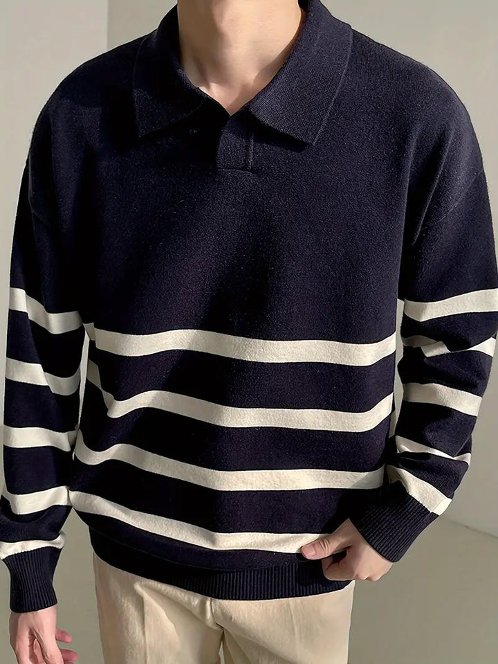 Men's Classic Striped Sweater | Standard Fit
